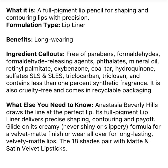 ANASTASIA BEVERLY HILLS MALT LIPLINER - Picture 6 of 6